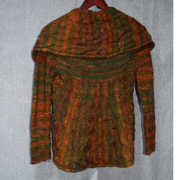 Silvia Novelli Women’s Small Hand-Knit Wool Blend Sweater Made in Italy - Picture 3 of 3